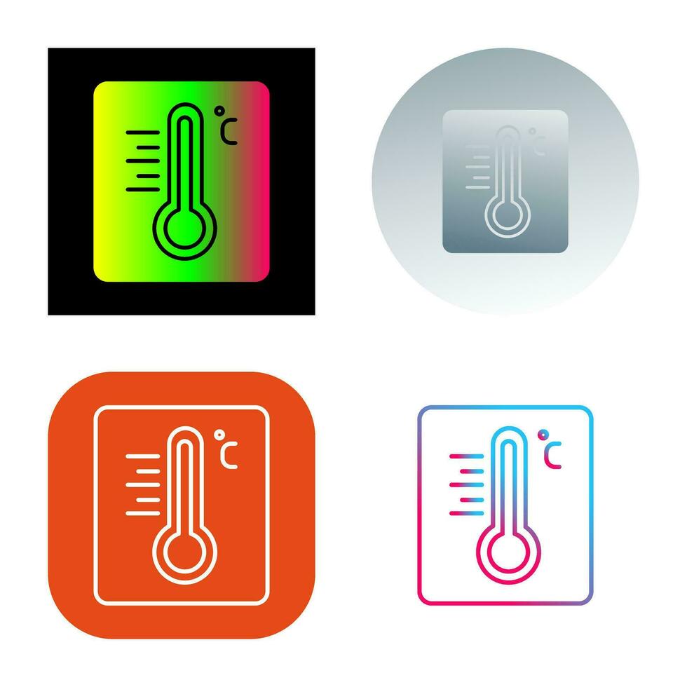 icône de vecteur de thermomètre