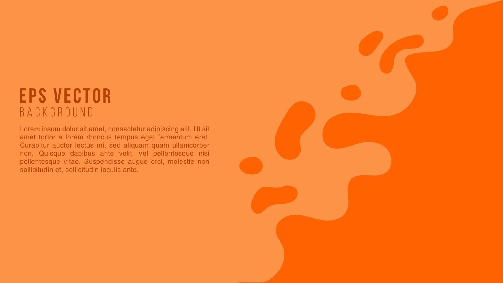 Liquide orange abstrait illustration vectorielle eps vecteur