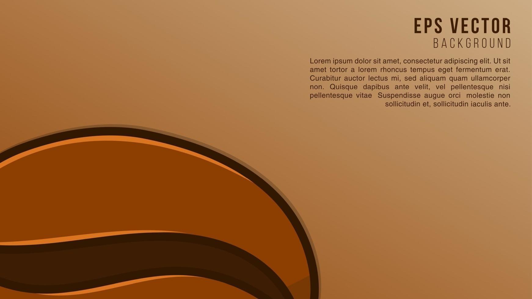 illustration vectorielle de café fond marron vecteur