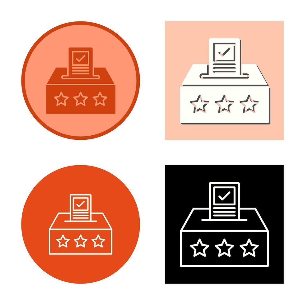 icône de vecteur de bulletin de vote