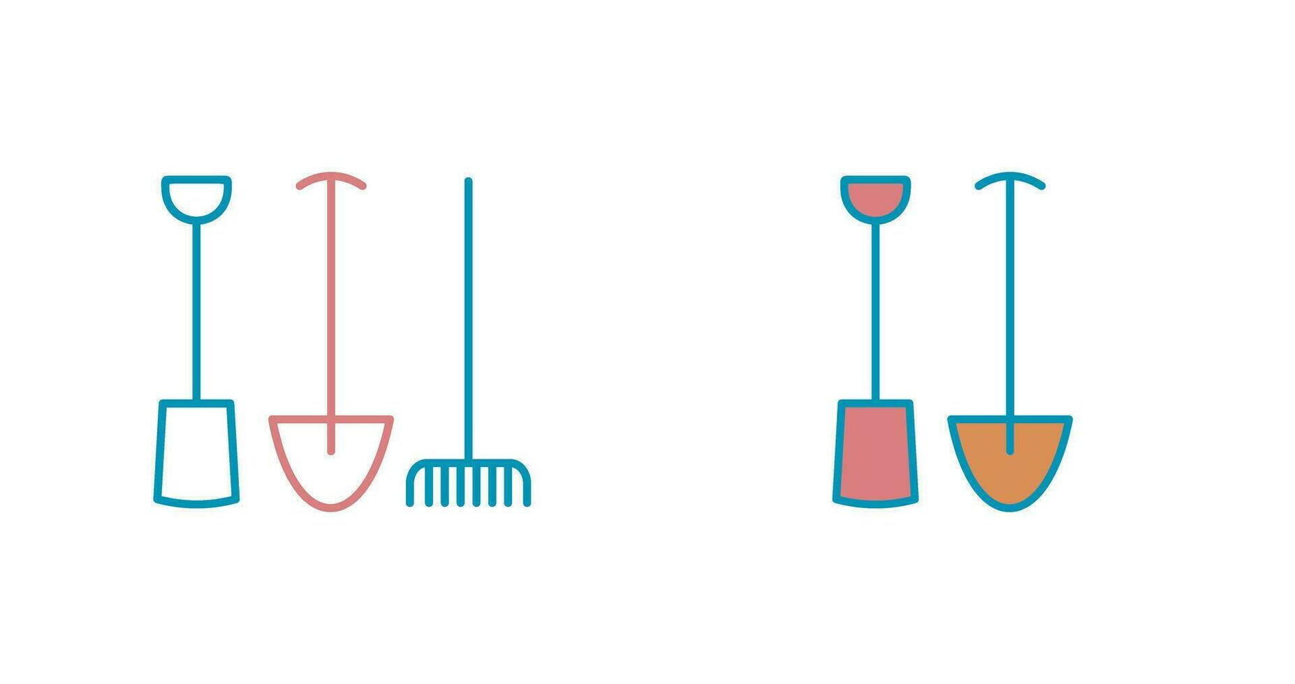 icône de vecteur d'outils de jardinage