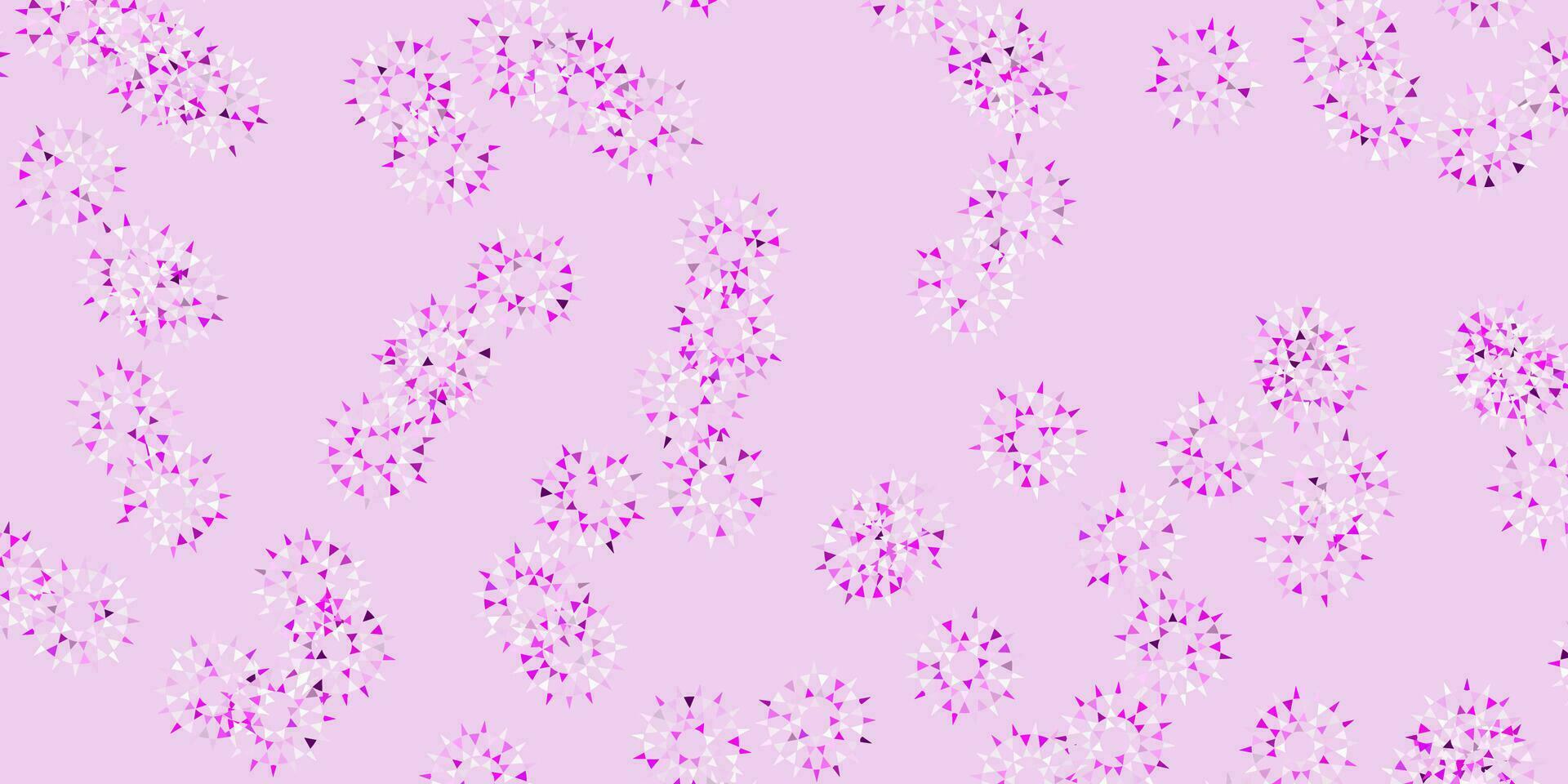 disposition naturelle de vecteur violet clair, rose avec des fleurs.