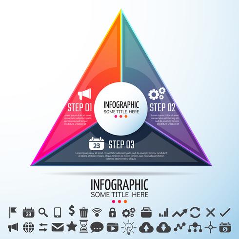 Modèle de conception d&#39;infographie vecteur