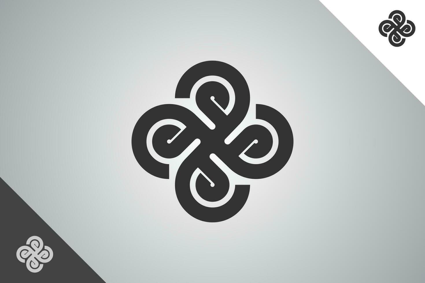 géométrie de fleur forme moderne logotype. parfait et minimal logo pour affaires en relation à art, conception et la créativité industrie. isolé Contexte. vecteur eps dix.