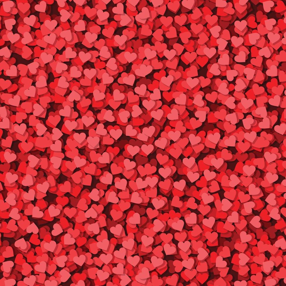 modèle de fond de coeur confettis saint valentin pour votre conception vecteur