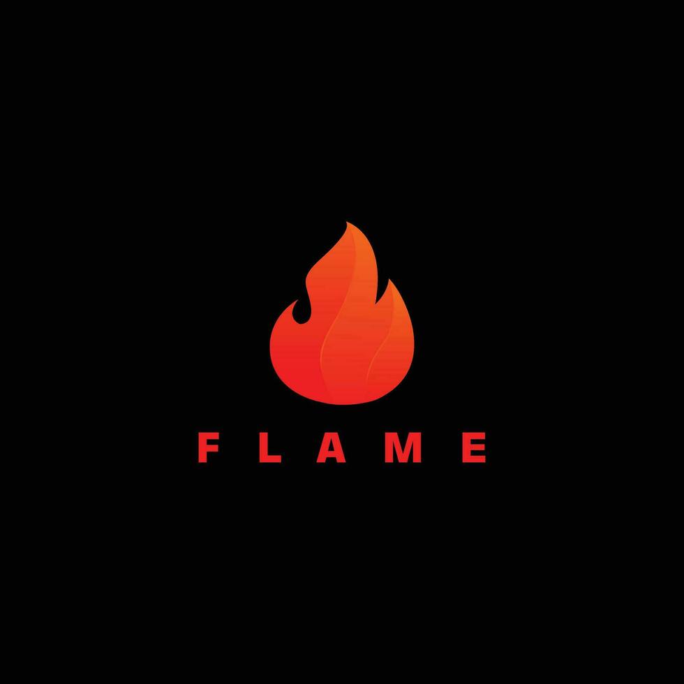 flamme Feu logo icône modèle vecteur