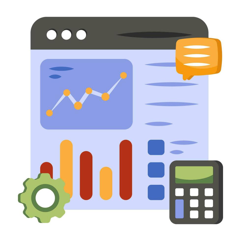 prime conception icône de la toile statistiques vecteur
