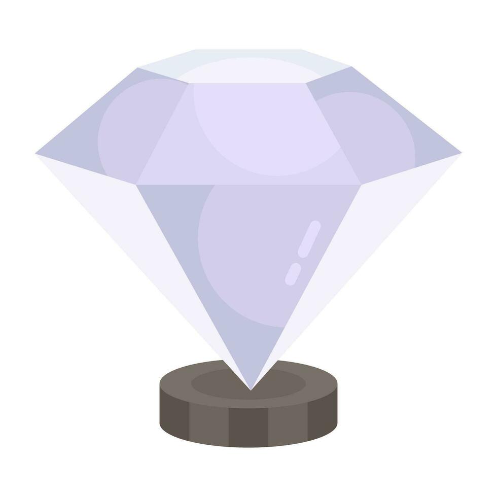 icône du design tendance du diamant vecteur