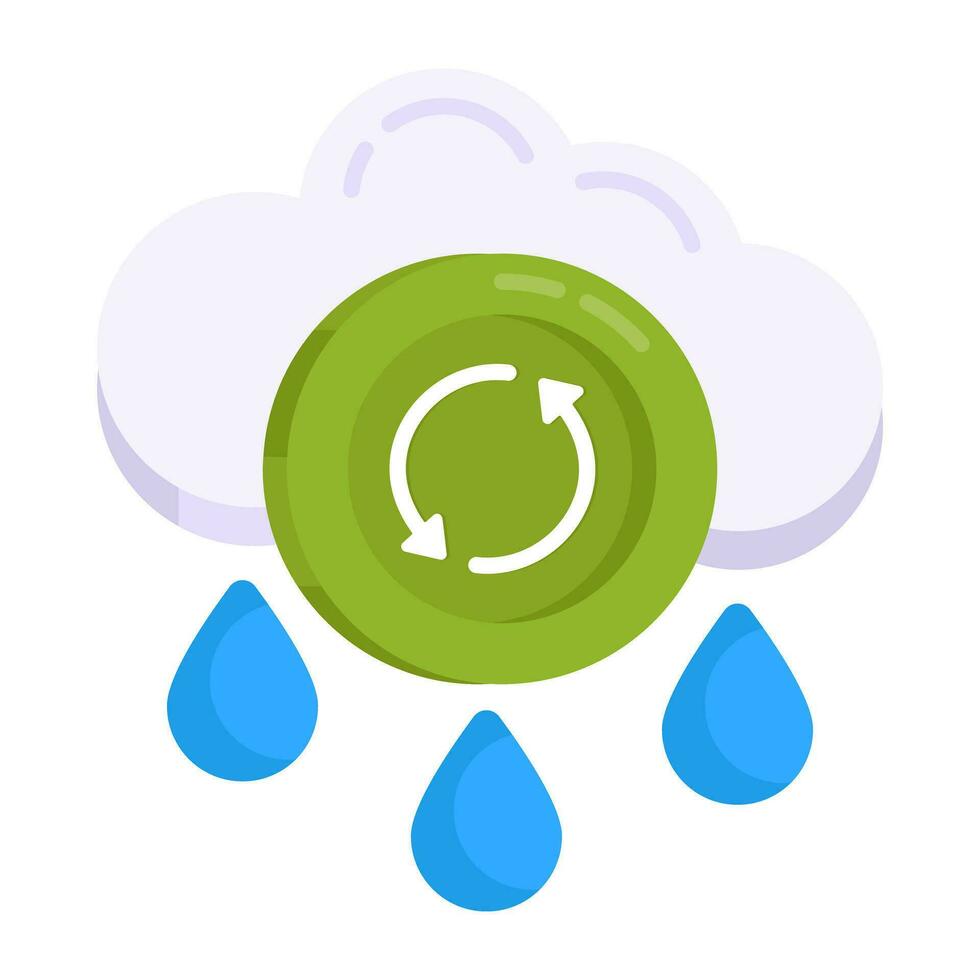 icône de pluie au design parfait vecteur