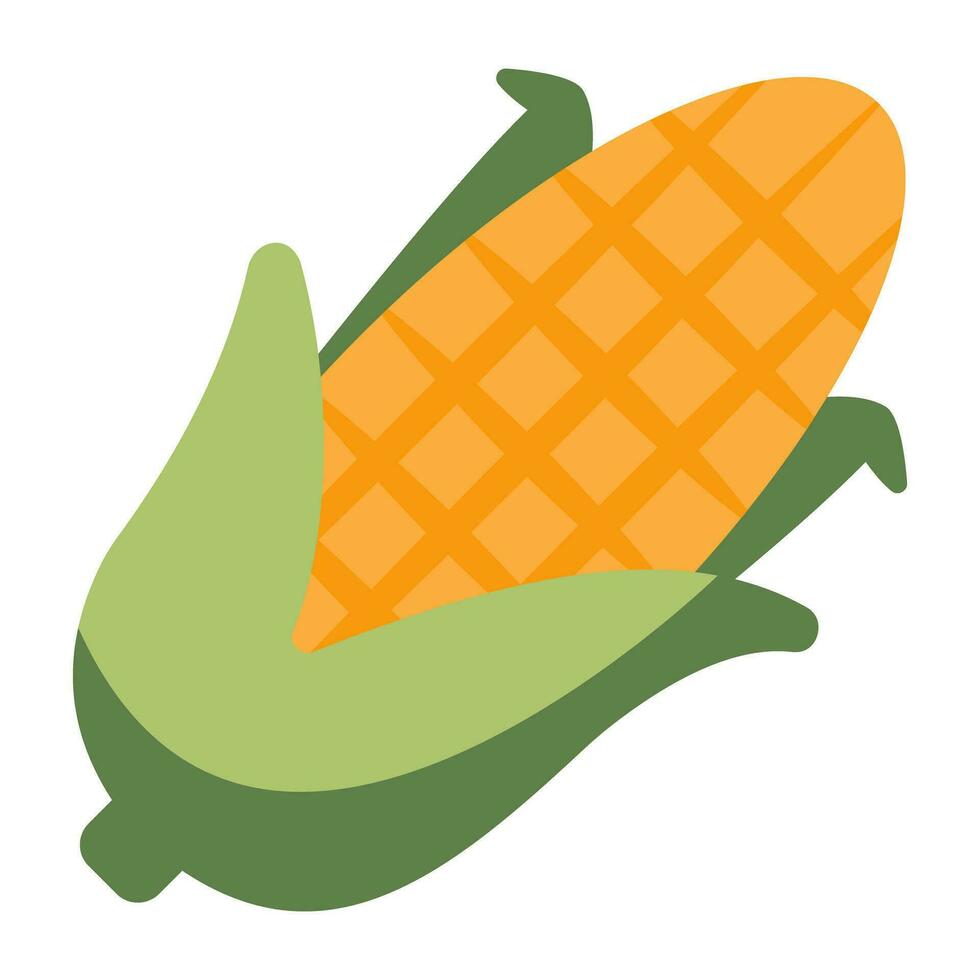 icône de téléchargement premium d'épi de maïs vecteur