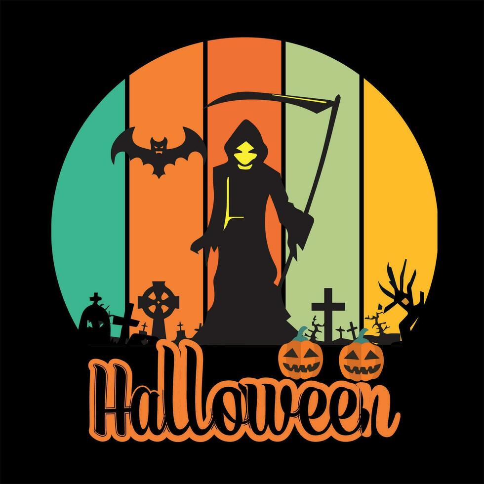 Halloween T-shirt conception, action de grâces T-shirt conception,noir chat citrouille, Halloween citrouille T-shirt conception vecteur