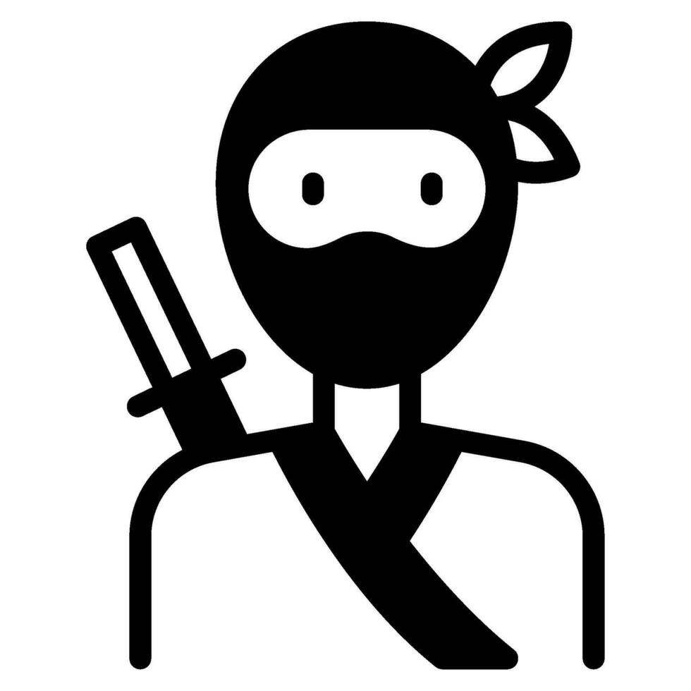 ninja icône illustration pour uiux, infographie, etc vecteur