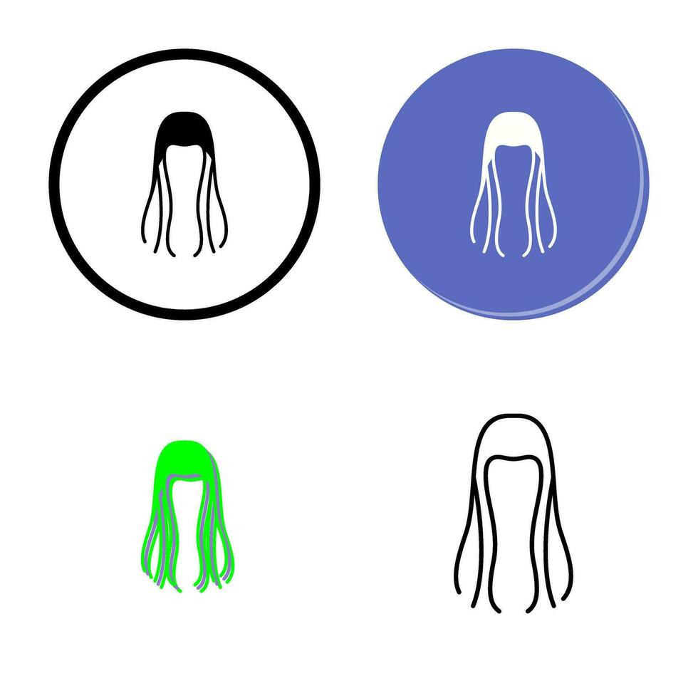icône de vecteur de cheveux