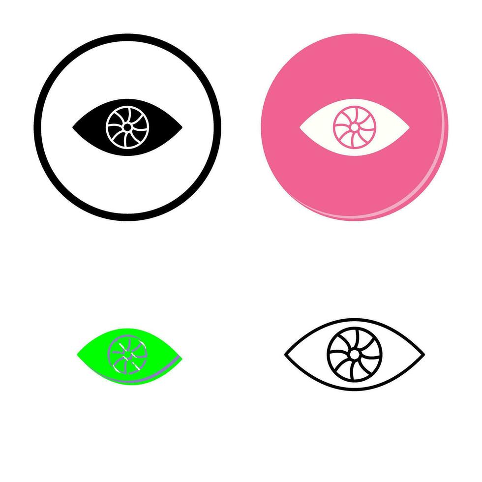 icône de vecteur d'oeil unique