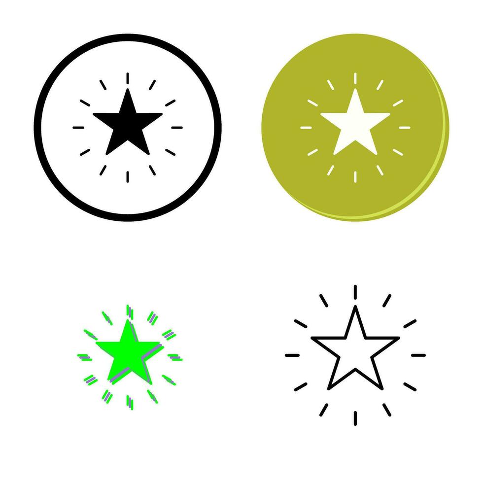 icône de vecteur étoile unique