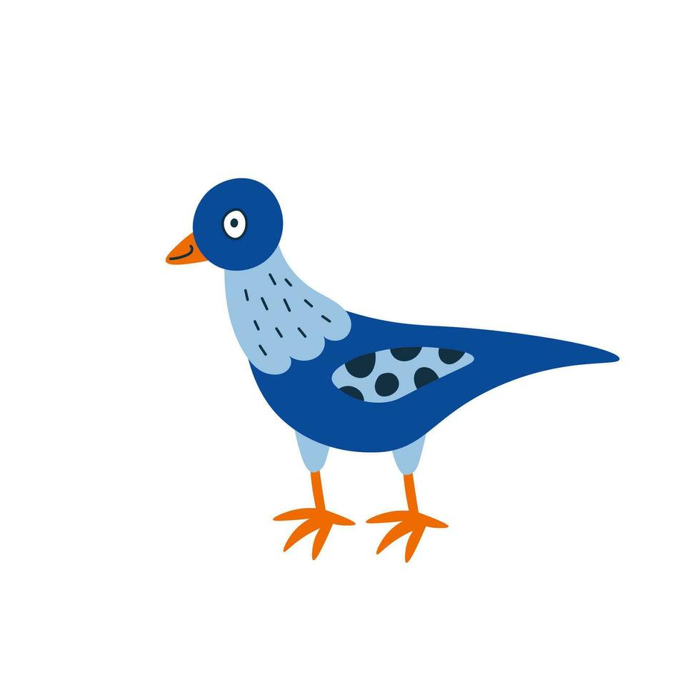 marrant Pigeon griffonnage vecteur illustration