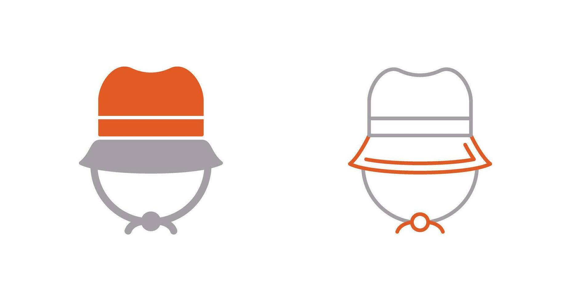 icône de vecteur de chapeau de camping