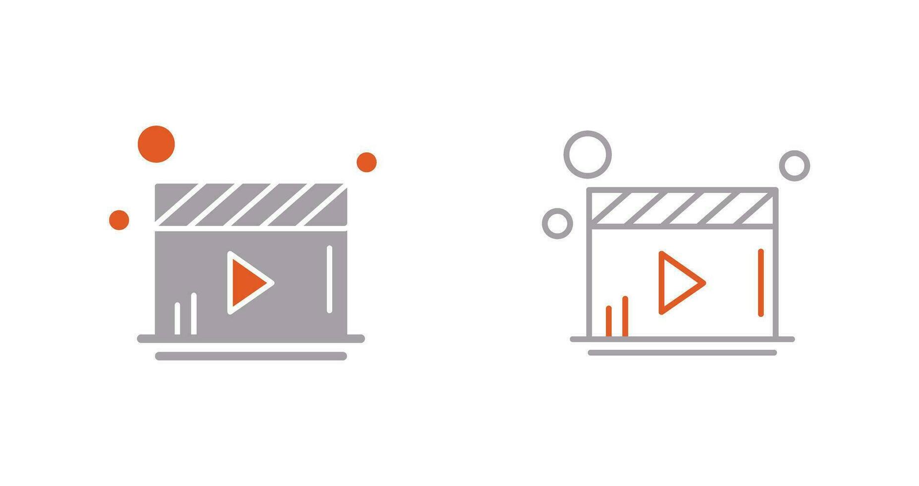 icône de vecteur de lecteur vidéo