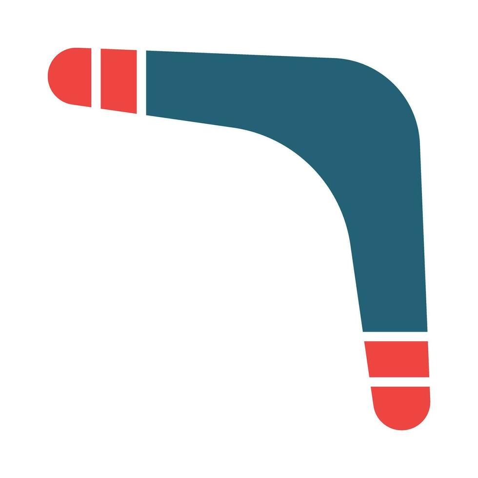 boomerang vecteur glyphe deux Couleur icône pour personnel et commercial utiliser.