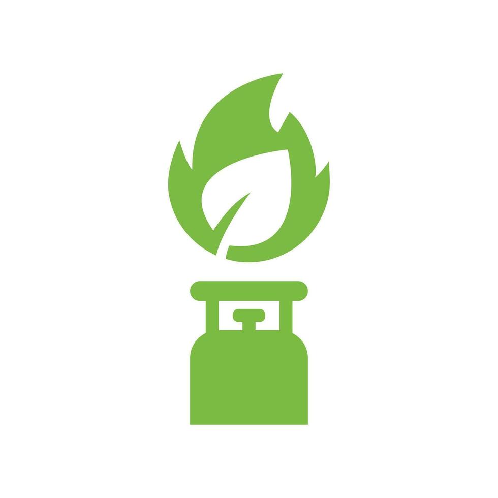 biogaz espace de rangement icône. respectueux de la nature, environnemental, et alternative énergie symbole vecteur