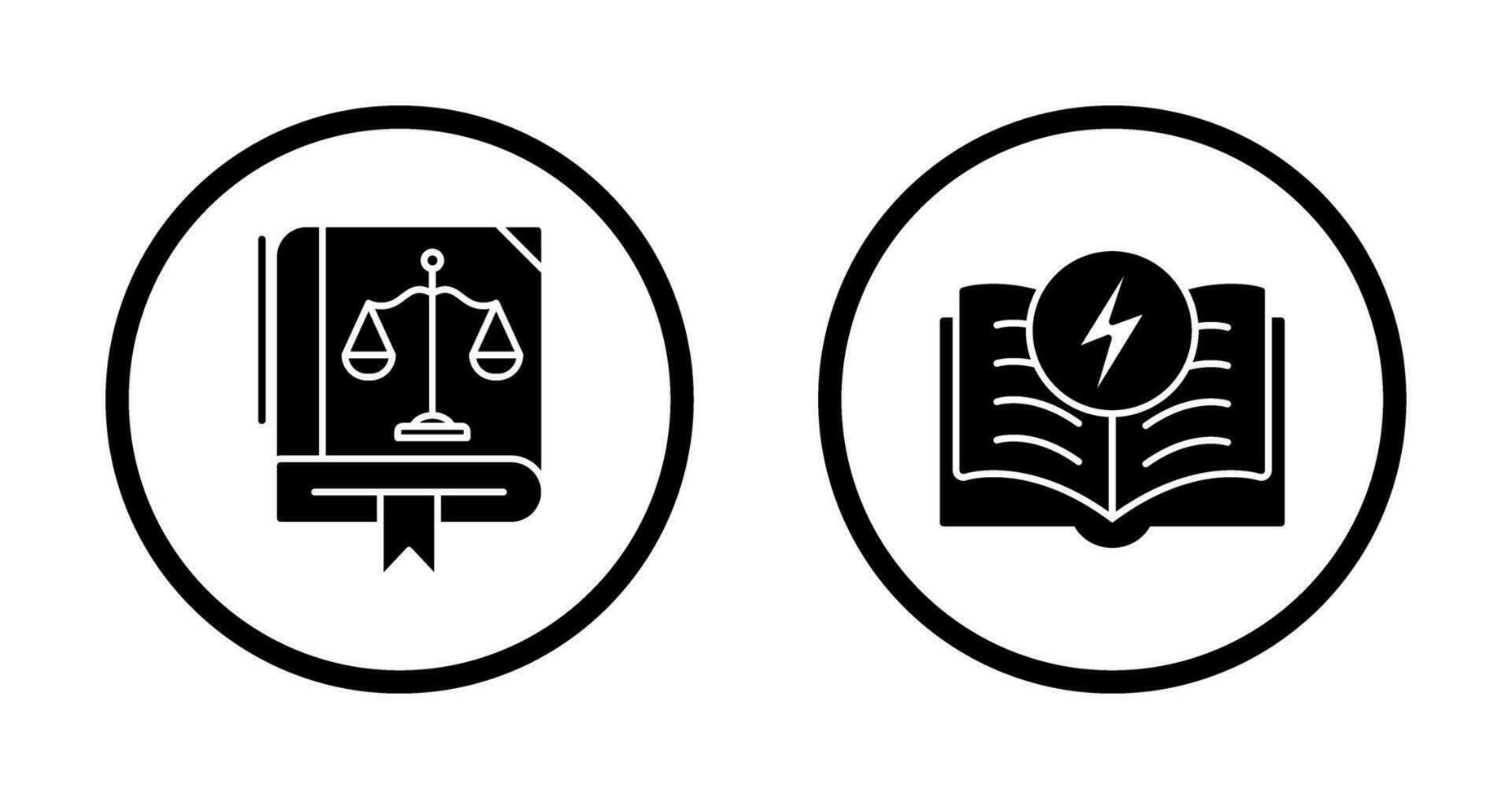 loi et électricité icône vecteur