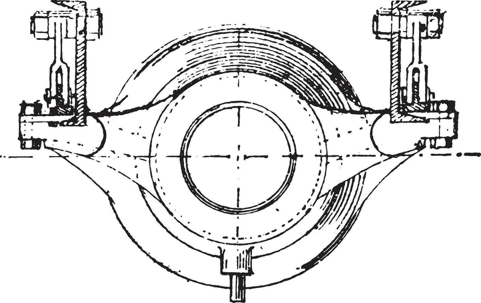 plan de canon, ancien gravure. vecteur