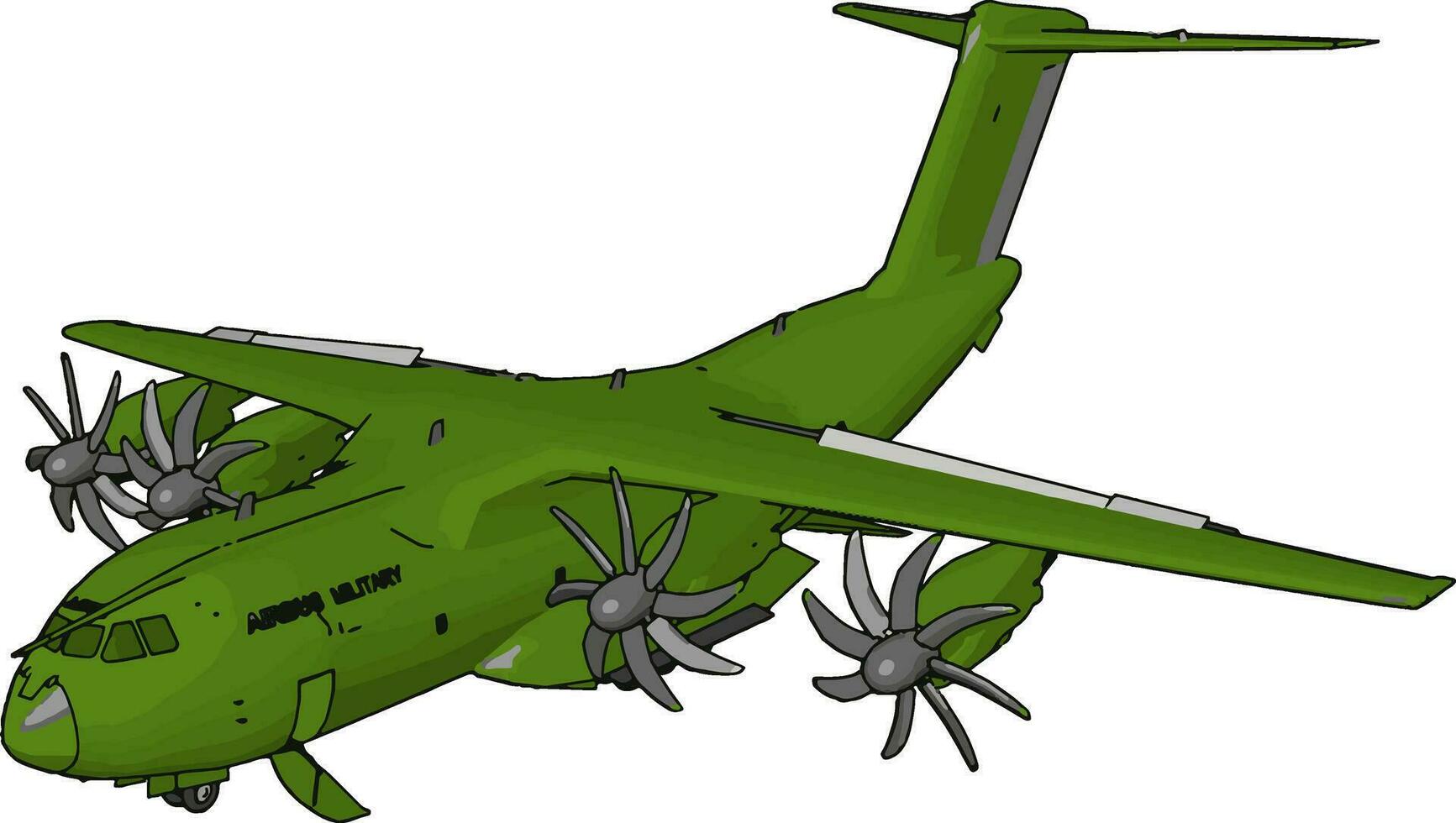 avion avion en volant de base principe vecteur ou Couleur illustration