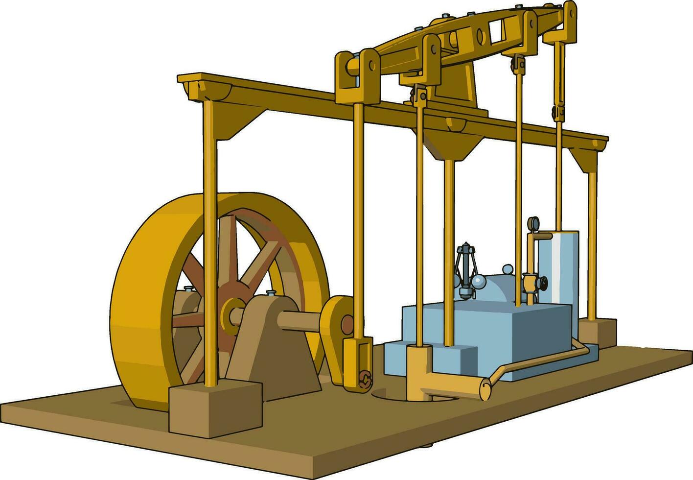 le réciproque moteur vecteur ou Couleur illustration