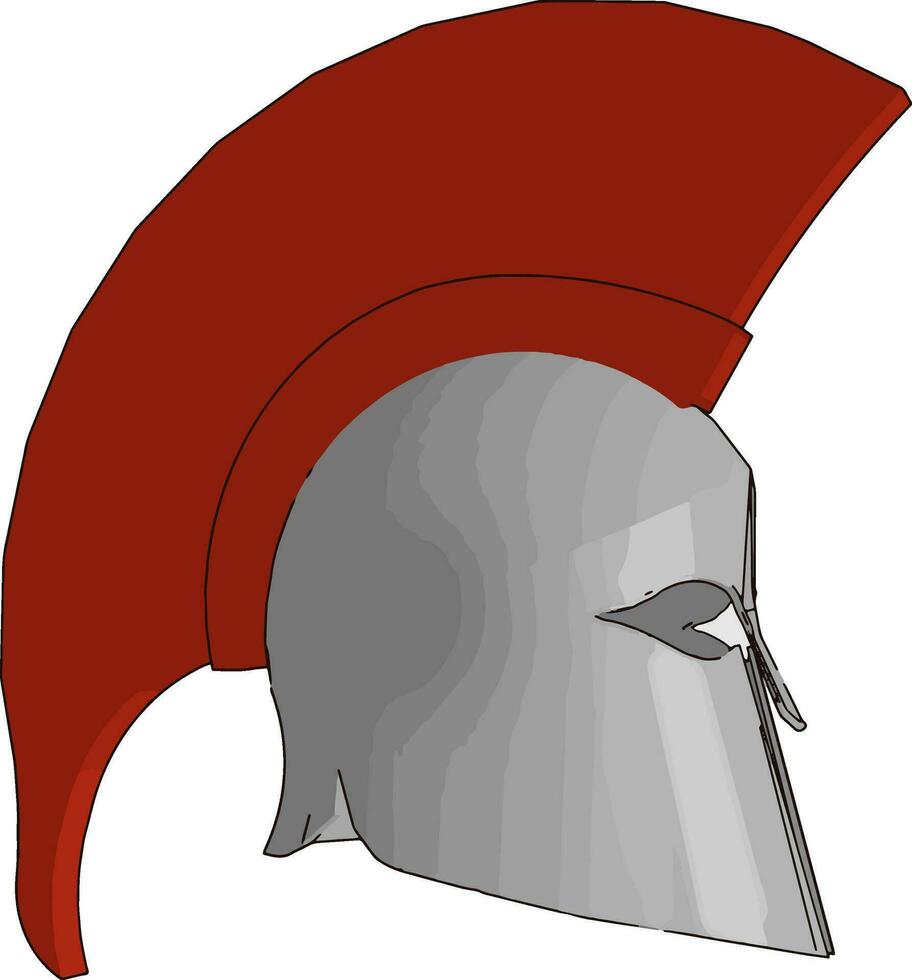 le casque armure objet vecteur ou Couleur illustration