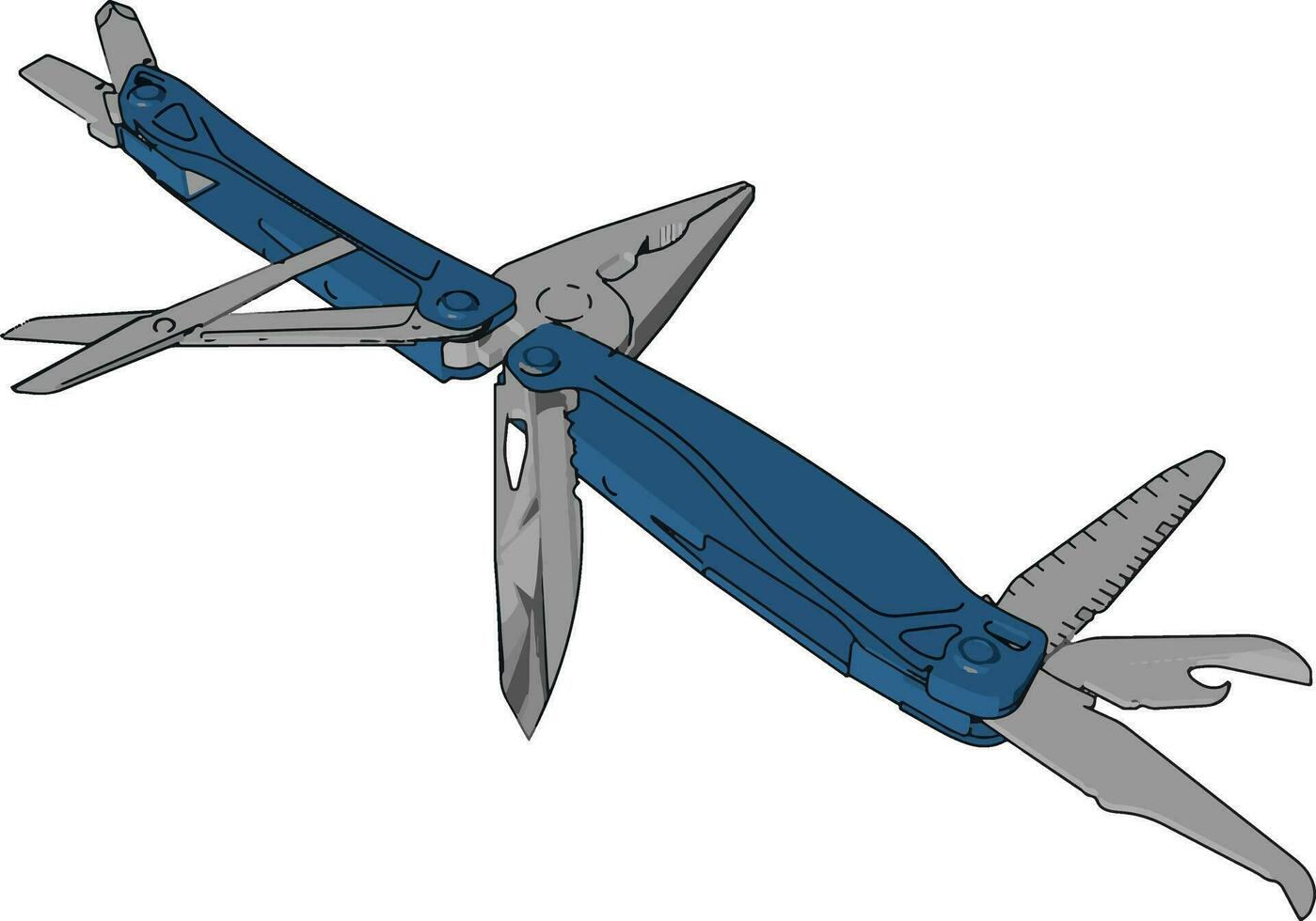 une multi- outil objet vecteur ou Couleur illustration