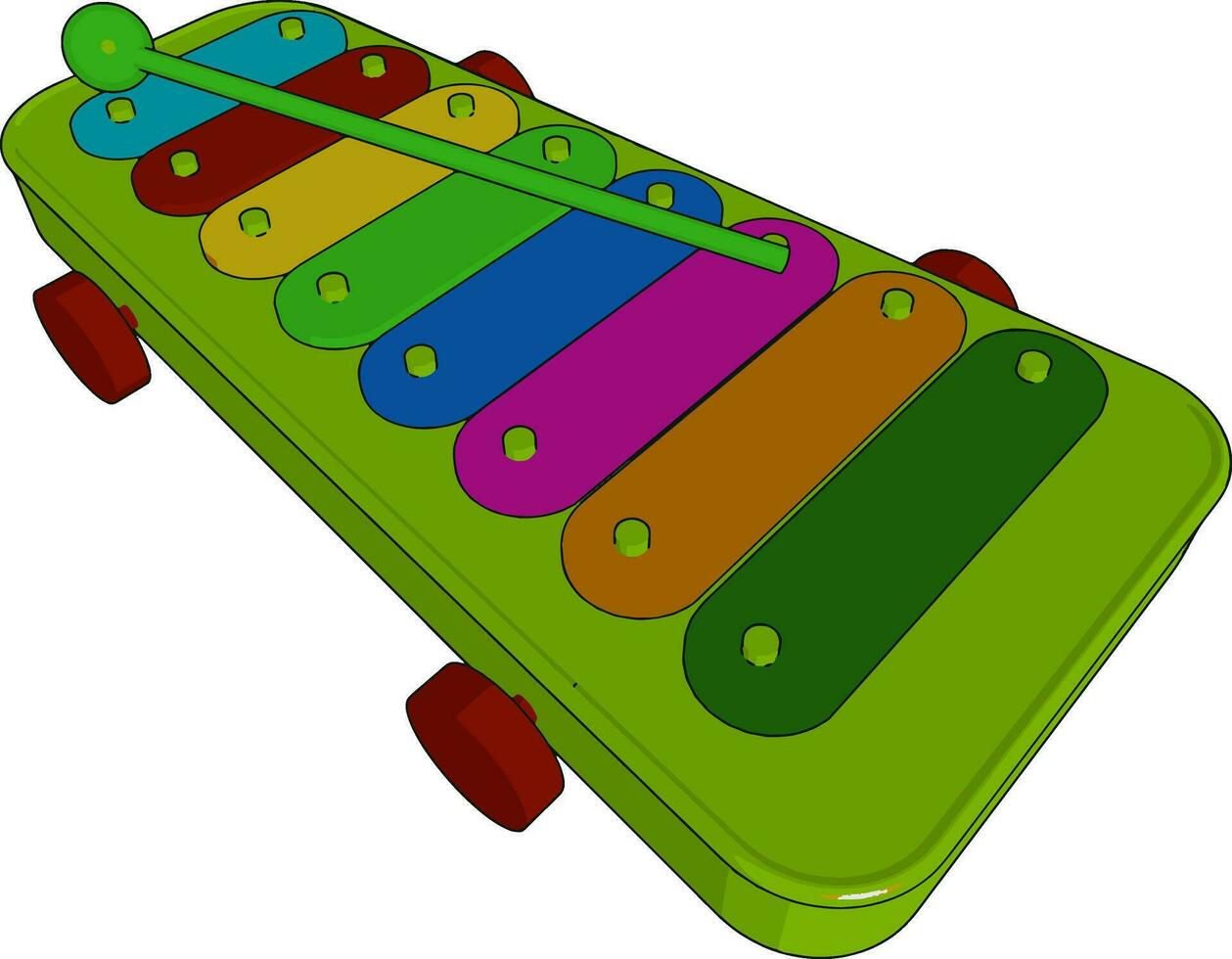 une percussion instrument vecteur ou Couleur illustration