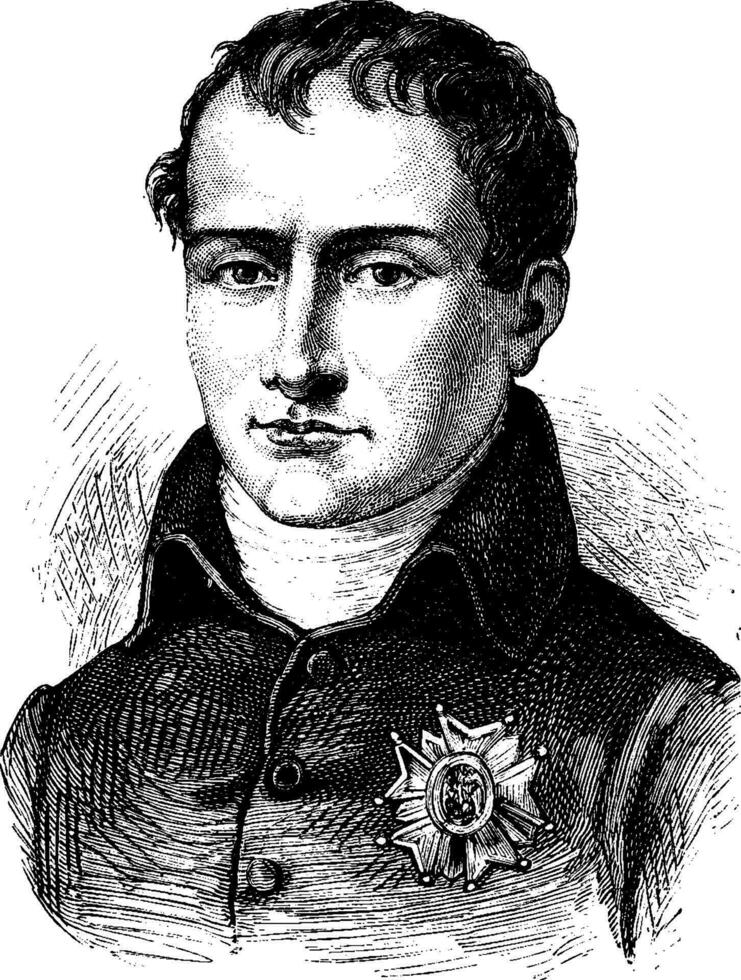 joseph Bonaparte, ancien gravure. vecteur