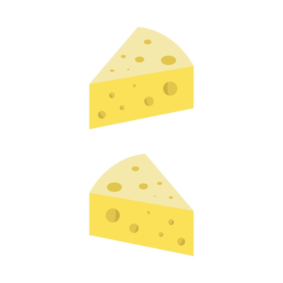 fromage illustré sur fond blanc vecteur