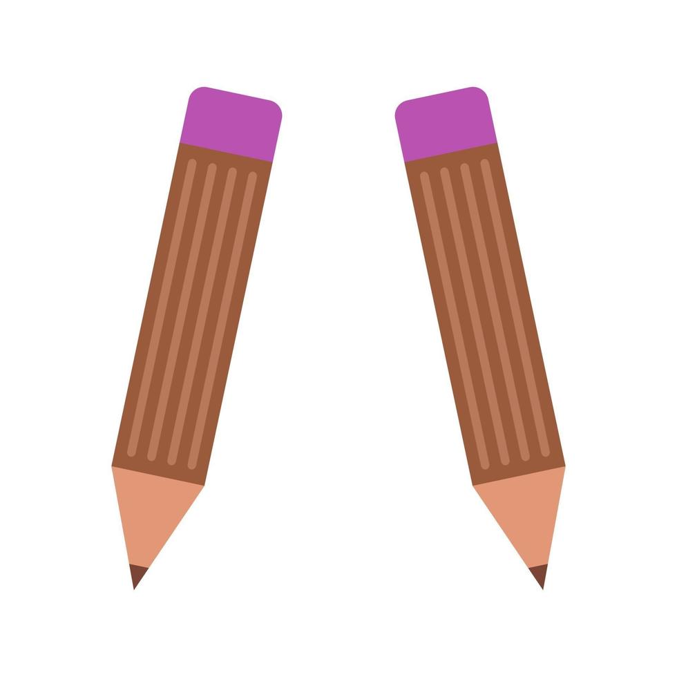crayon illustré sur fond blanc vecteur