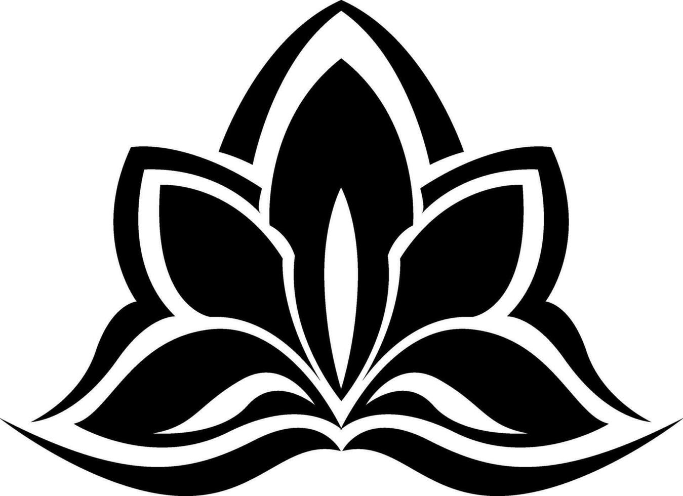 lotus fleur tatouage, tatouage illustration, vecteur sur une blanc Contexte.