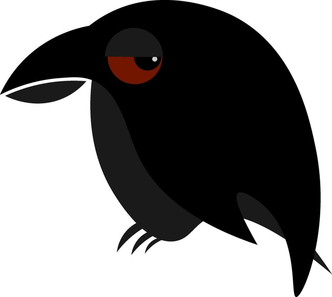 corbeau illustration vecteur sur blanc Contexte