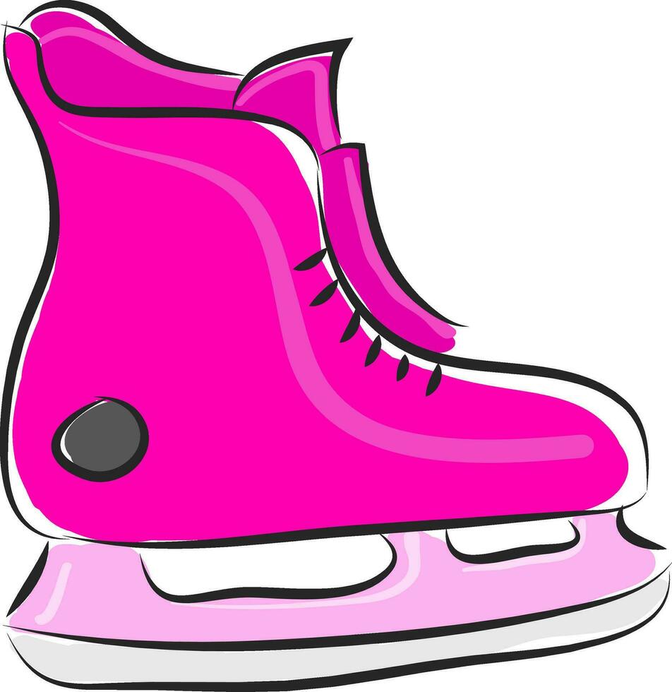 patins la glace illustration vecteur sur blanc Contexte