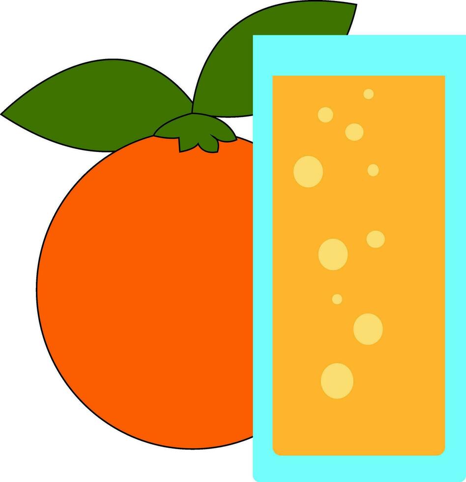 Orange jus vecteur ou Couleur illustration