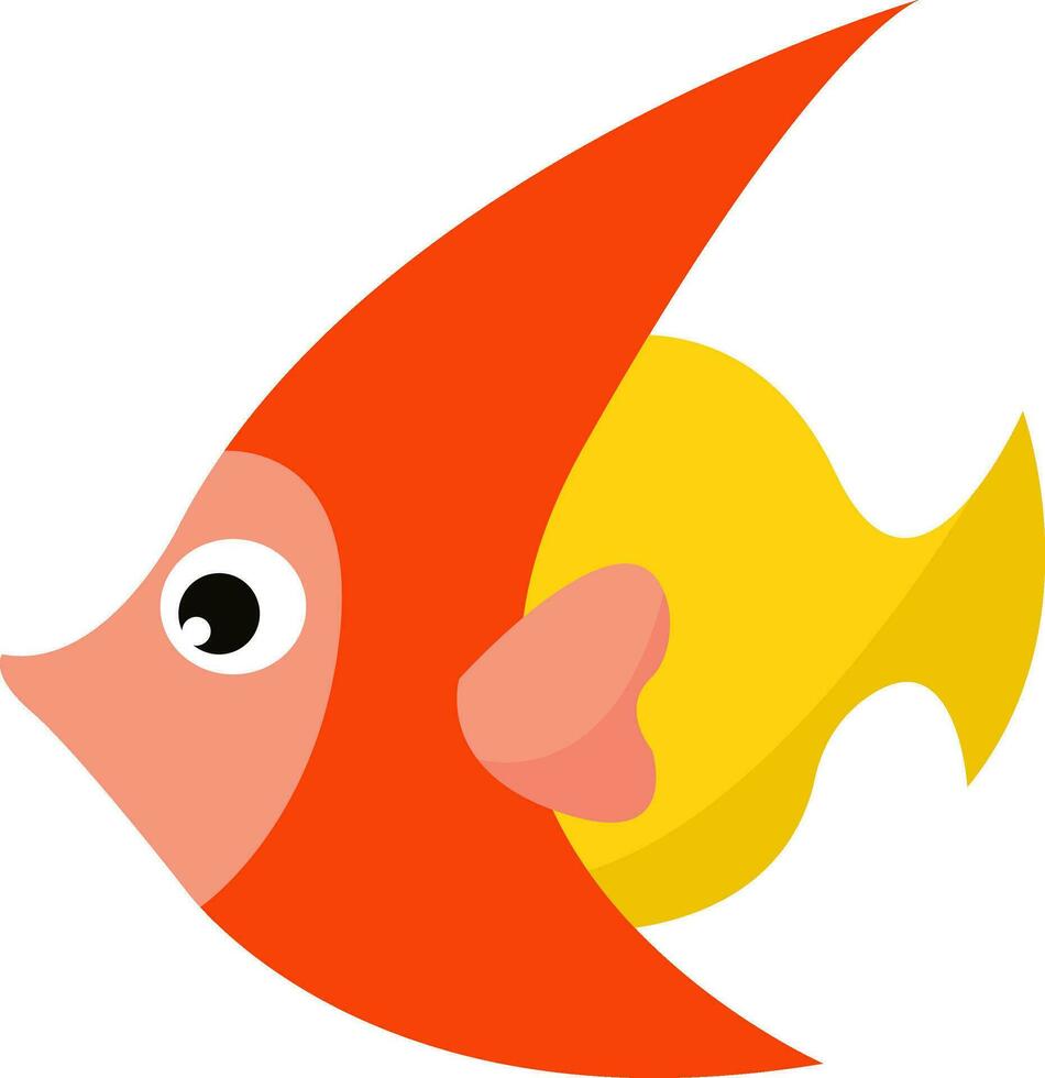 Orange et Jaune poisson vecteur ou Couleur illustration