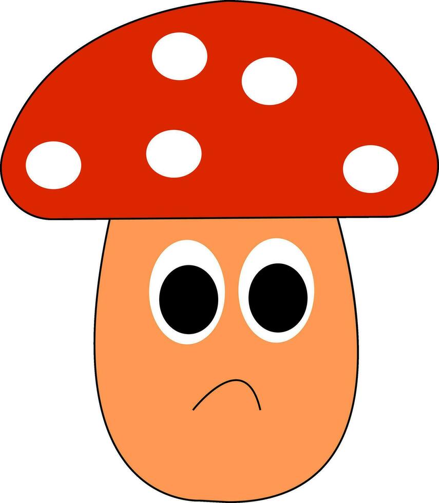 petit rouge champignon vecteur ou Couleur illustration