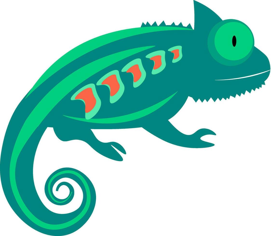 caméléon, vecteur ou Couleur illustration.