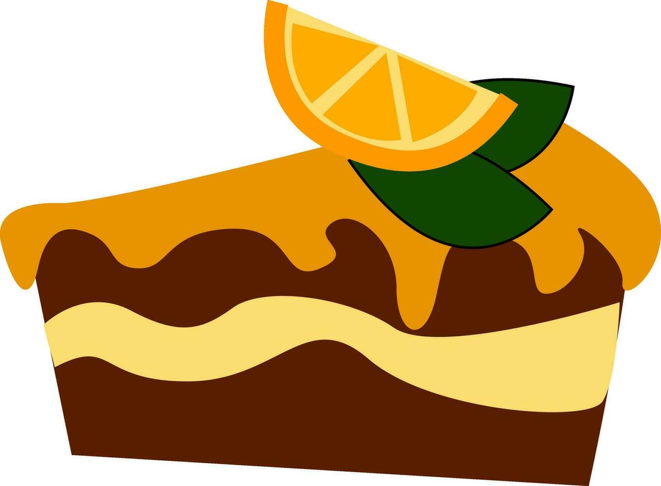 citron gâteau, vecteur ou Couleur illustration.