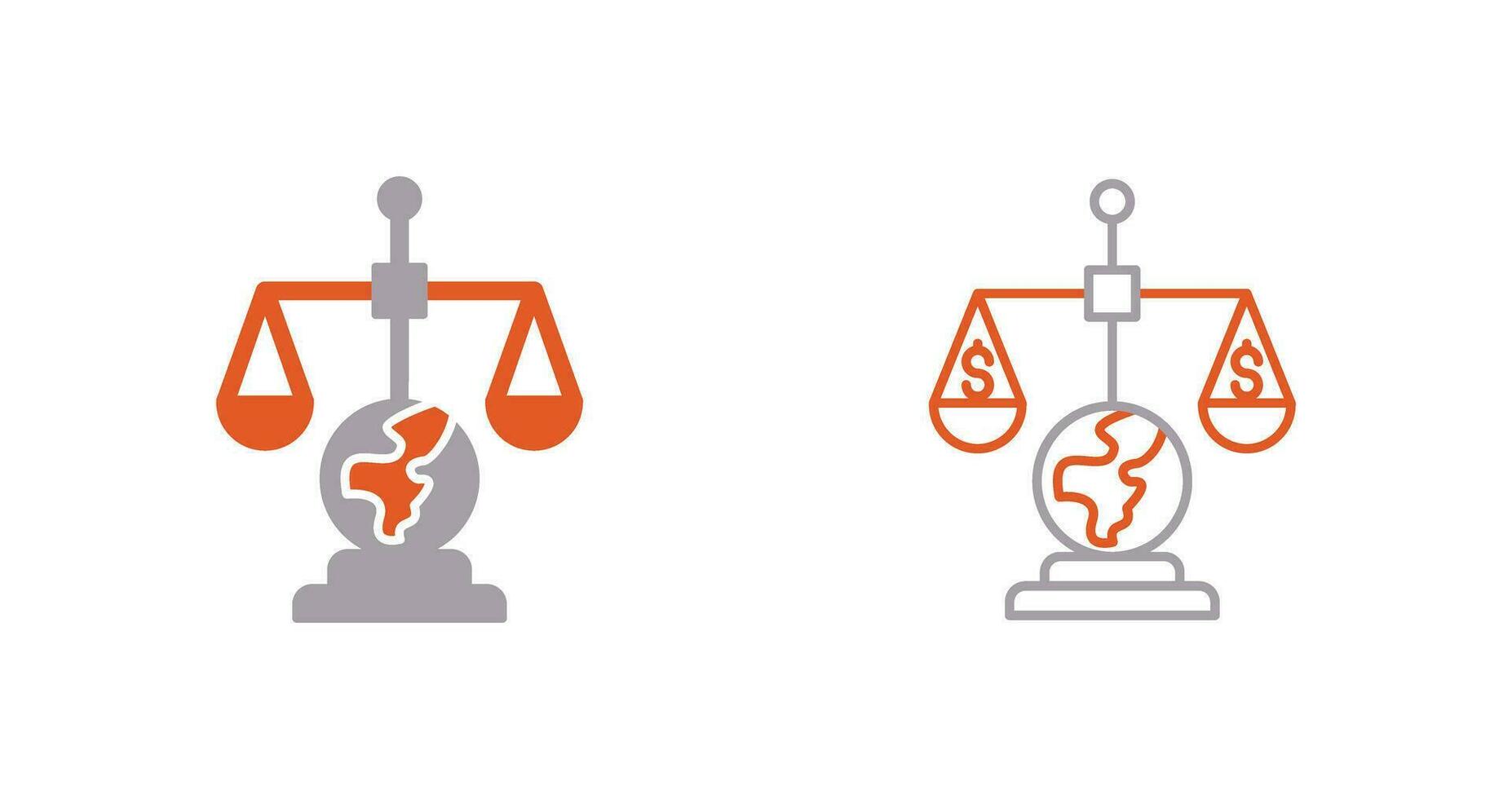 icône de vecteur de droit international