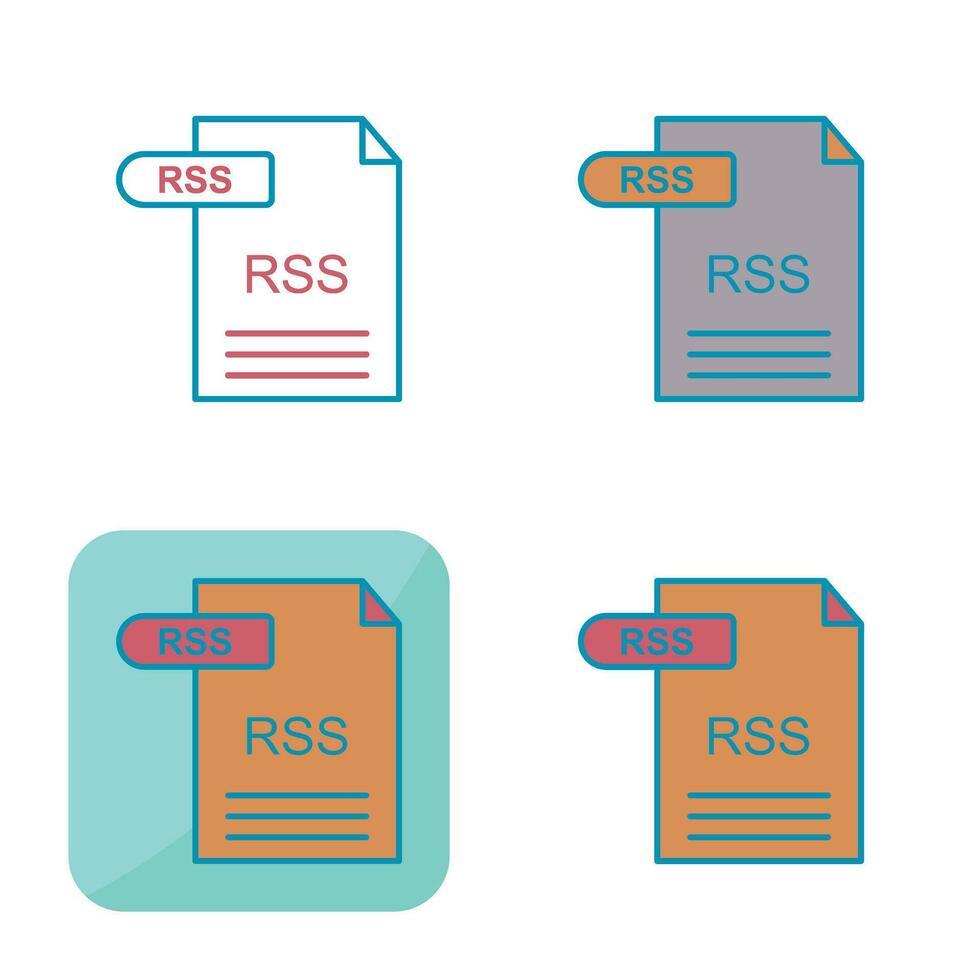 icône de vecteur rss