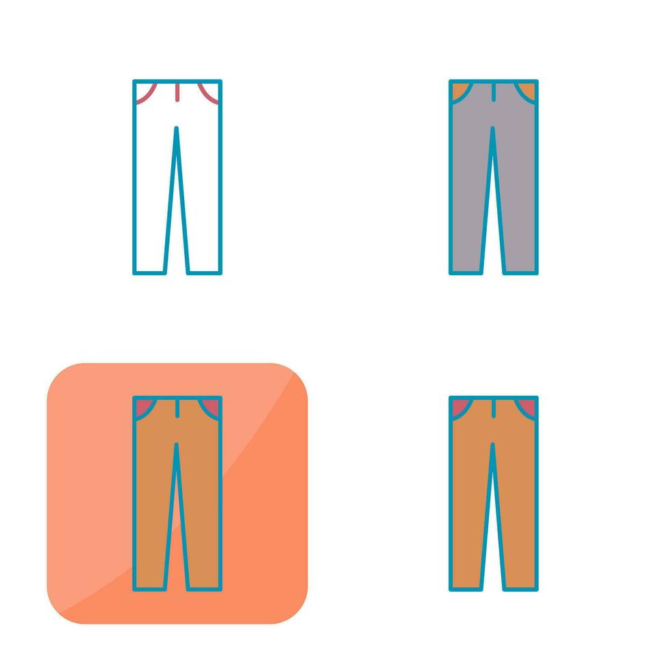 icône de vecteur de pantalon