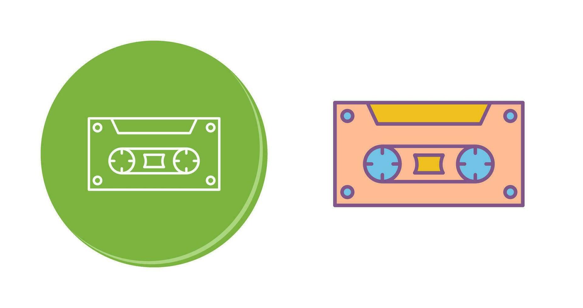 icône de vecteur de cassette