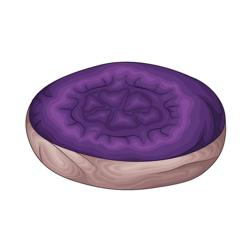 taro violet sucré Patate illustration vecteur