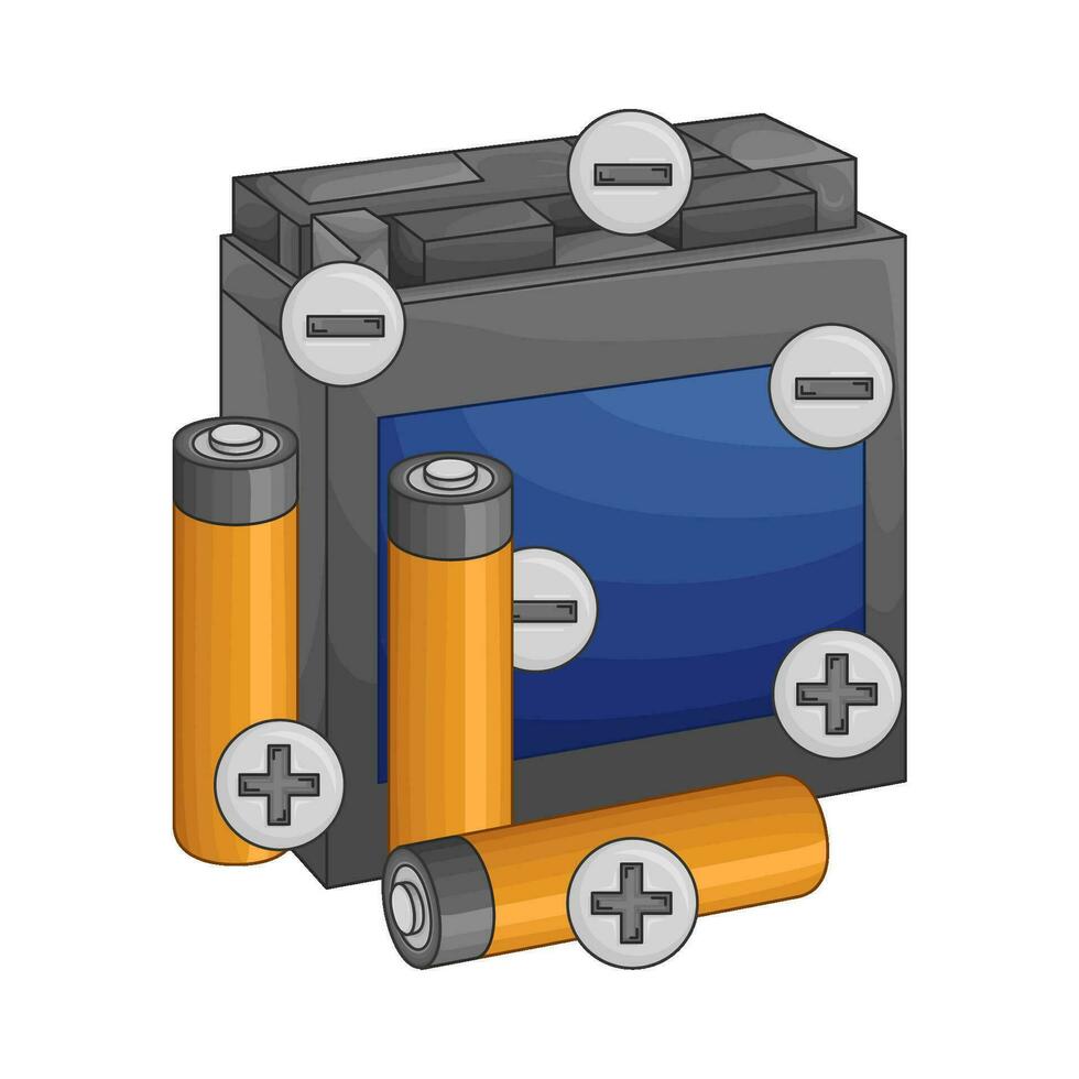 batterie énergie transport illustration vecteur
