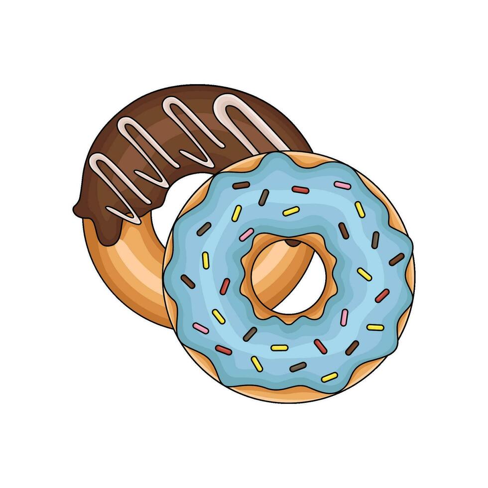 Donut sucré illustration vecteur