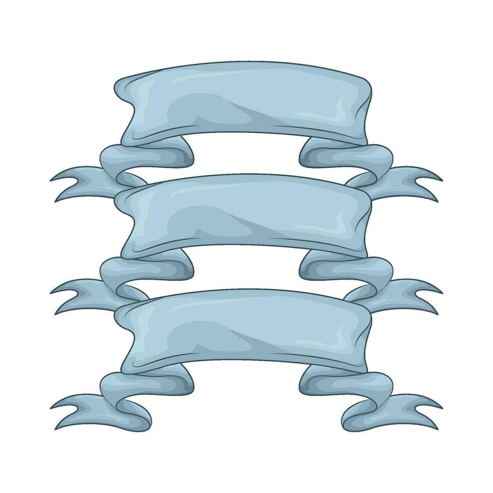 bleu ruban décoration illustration vecteur